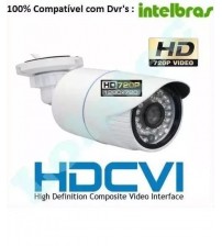 2 Camera Hdcvi Infra 30m 720p Hd Vhd Compatível C/ Intelbras