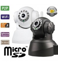 Camera Hd Ip Wireless Com Infra Iphone, Android C/ Micro Sd