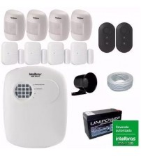 Kit Alarme Intelbras Residencial Casa Comercial Com Infrave